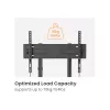Equip 55 inch-100 inch Economy TV Trolley, 2.54 m (100 inch), 100 x 100 mm, 800 x 600 mm, -10 - 5°, Plastic, Stainless steel, Black