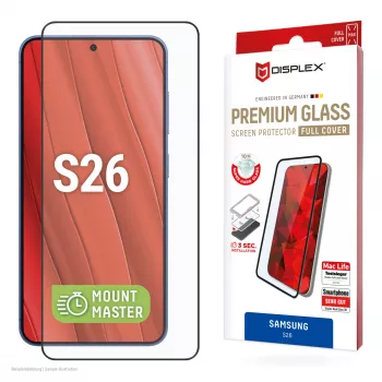 Displex Premium Screen Protector (Full Cover, 10H) for Samsung S26, Full Cover