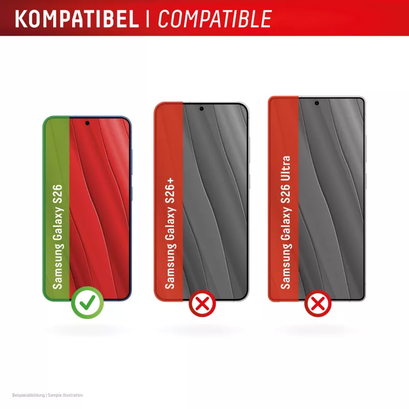 Displex Premium Screen Protector (Full Cover, 10H) for Samsung S26, Full Cover