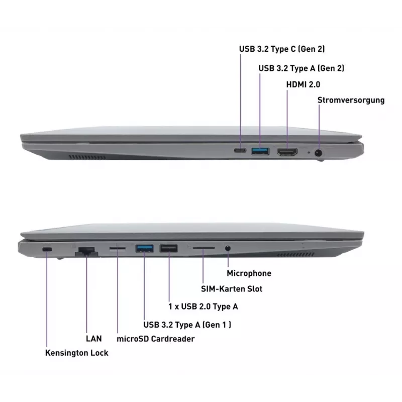 TERRA MOBILE 1717R Intel® Core™ i7 i7-1355U Laptop 43.9 cm (17.3 inch) Full HD 16 GB DDR4-SDRAM 1 TB SSD Wi-Fi 6 (802.11ax) Windows 11 Pro Grey