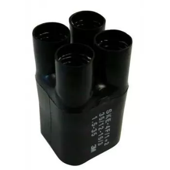 3M SKE 4F/1+2, Heat shrink tube, Black, 10 cm, 3.5 cm, 1 pc(s), 120 °C