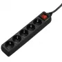 Hama 00137267 power extension 1.4 m 5 AC outlet(s) Indoor Black