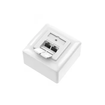 Hama 00300029 socket-outlet 2 x RJ-45 White