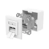 Hama 00300029 socket-outlet 2 x RJ-45 White