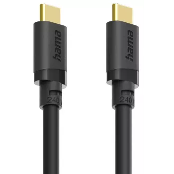 Hama 00202009 USB cable USB 3.2 Gen 1 (3.1 Gen 1) 1.5 m USB C 5 Gbit/s 240 W Black