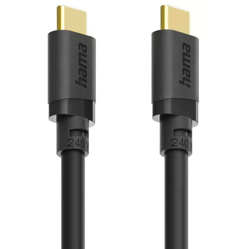 Hama 00202009 USB cable USB 3.2 Gen 1 (3.1 Gen 1) 1.5 m USB C 5 Gbit/s 240 W Black