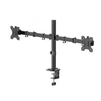 Hama Monitor Mount, 2 Monitors, Height-adjustable, Swivel/Tilt, 13 inch - 35 inch, Black