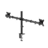 Hama Monitor Mount, 2 Monitors, Height-adjustable, Swivel/Tilt, 13 inch - 35 inch, Black