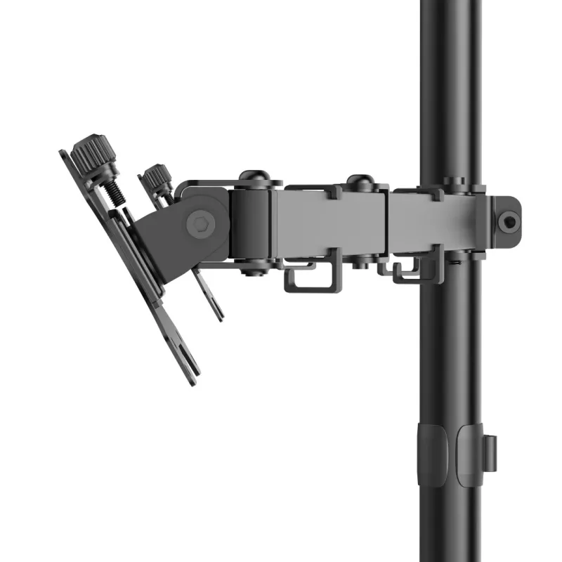 Hama Monitor Mount, 2 Monitors, Height-adjustable, Swivel/Tilt, 13 inch - 35 inch, Black