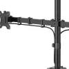 Hama Monitor Mount, 2 Monitors, Height-adjustable, Swivel/Tilt, 13 inch - 35 inch, Black
