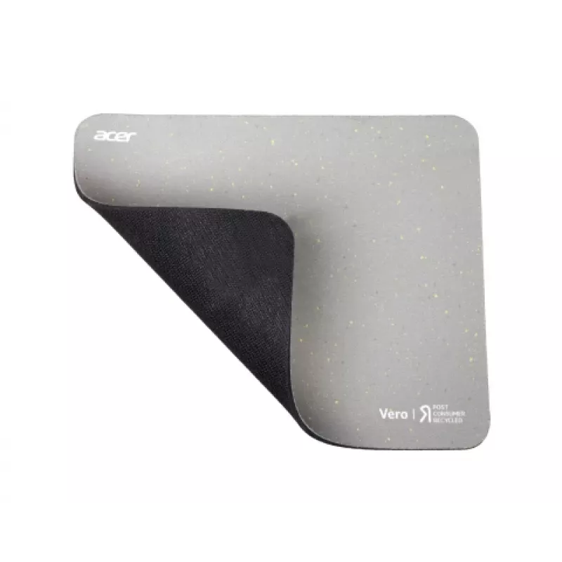 Acer Vero Mousepad, Grey, Monochromatic, Polyethylene terephthalate (PET), Rubber, Non-slip base
