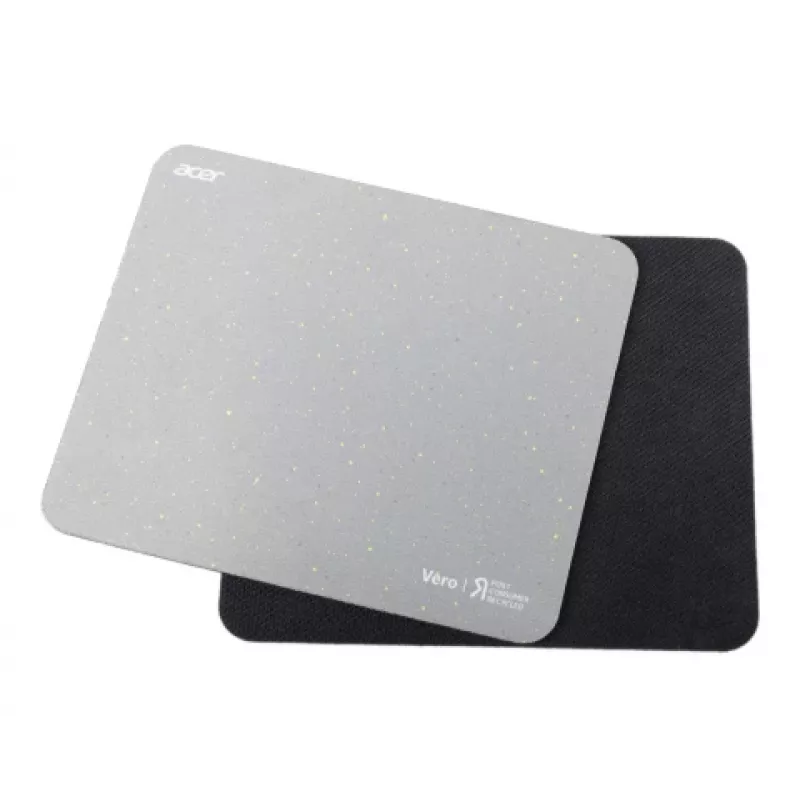 Acer Vero Mousepad, Grey, Monochromatic, Polyethylene terephthalate (PET), Rubber, Non-slip base