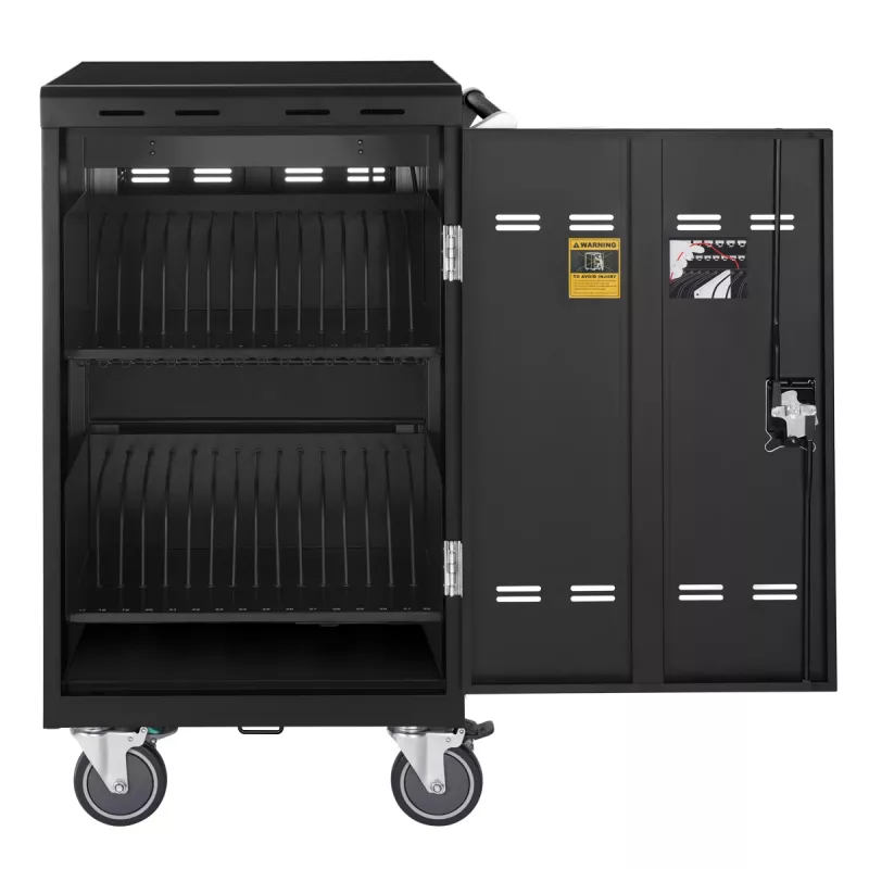 Acer E32c+ - Charging Cart 32 Slots (UK plug), Portable device management cart, Black, Floor, 2.6 cm, 39.5 cm, 30.1 cm