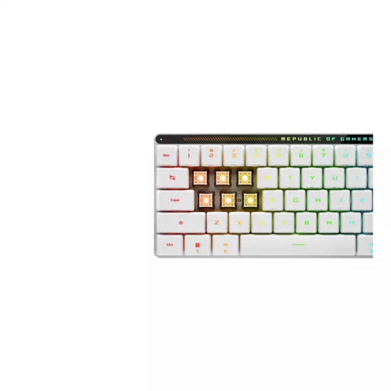 ASUS ROG Falchion RX Low Profile keyboard Gaming USB + RF Wireless + Bluetooth White