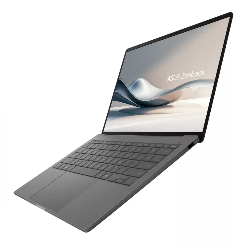 ASUS Zenbook A14 UX3407QA-QD343X Snapdragon X1-26-100 Laptop 35.6 cm (14 inch) WUXGA 32 GB LPDDR5x-SDRAM 1 TB SSD Wi-Fi 6E (802.11ax) Windows 11 Pro Grey