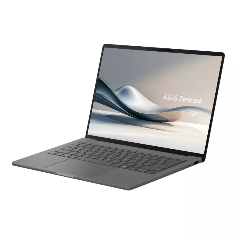 ASUS Zenbook A14 UX3407QA-QD496W Copilot+ PC Snapdragon X1-26-100 Laptop 35.6 cm (14 inch) WUXGA 32 GB LPDDR5x-SDRAM 1 TB SSD Wi-Fi 6E (802.11ax) Windows 11 Home German Grey