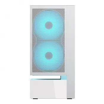COUGAR Midi Tower Case, CFV235 Vision, ARGB, LCD Display, Mesh, White