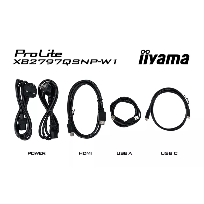iiyama ProLite XB2797QSNP-W1 27 inch IPS LCD computer monitor 68.6 cm (27 inch) 2560 x 1440 pixels Quad HD White