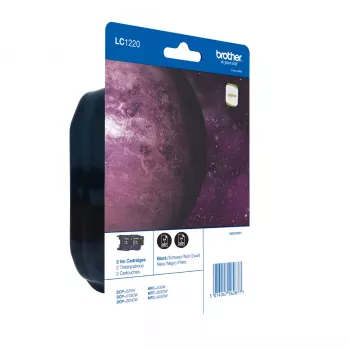 Brother LC1220BKBP2DR ink cartridge 2 pc(s) Original Black