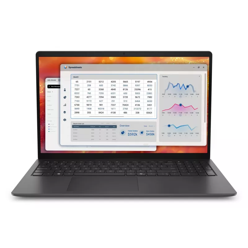 DELL Pro 15 Essential PV15265 AMD Ryzen™ 5 130 Laptop 39.6 cm (15.6 inch) Full HD 16 GB DDR5-SDRAM 1 TB SSD Wi-Fi 6 (802.11ax) Windows 11 Pro German Black