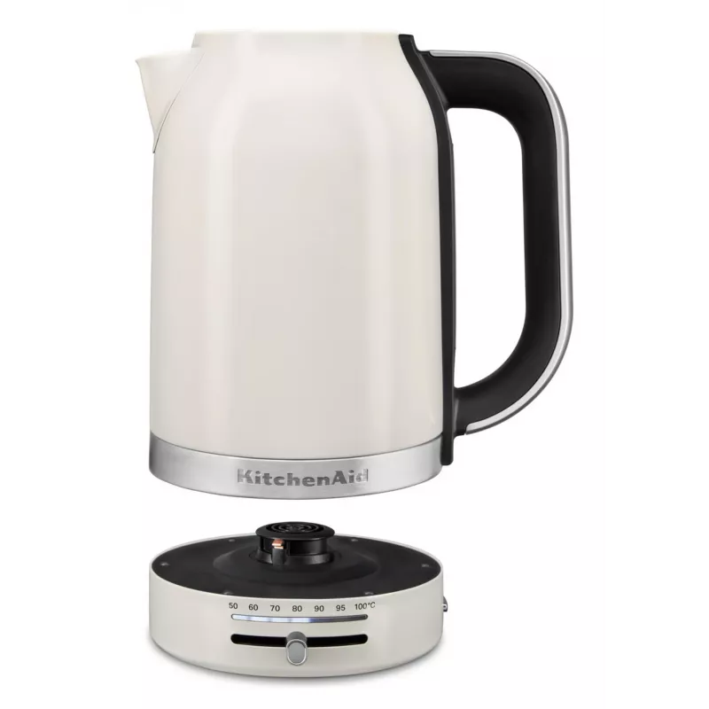 KitchenAid 5KEK1701EPL electric kettle 1.7 L 2400 W Black, Stainless steel, White