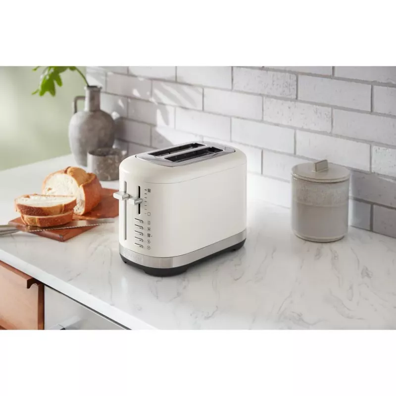 KitchenAid 859711684260 toaster 7 2 slice(s) 980 W Black, Stainless steel, White