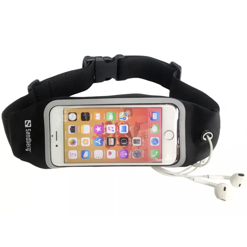 Sandberg Sport Belt Pouch 4.7'', Waistband case, Any brand, 11.9 cm (4.7 inch), Black