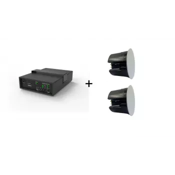 Vivolink Audiopack Subwoofer 6.5 40W + 2 x premium ceiling speakers (Limited Bundle Pack Offer) Black Wired 110 W