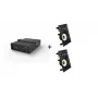 Vivolink Audiopack Subwoofer + 2 x premium in-wall speakers (Limited Bundle Pack Offer) Black Wired 110 W