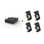 Vivolink Audiopack Subwoofer + 4 x premium in-wall speakers - (Limited Bundle Pack Offer) Black Wired 110 W