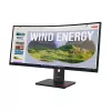 Lenovo ThinkVision T34WD-40 Monitor, 86.4 cm (34 inch), 3440 x 1440 pixels, Wide Quad HD, LED, 6 ms, Black