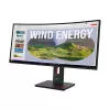 Lenovo ThinkVision T34WD-40 Monitor, 86.4 cm (34 inch), 3440 x 1440 pixels, Wide Quad HD, LED, 6 ms, Black