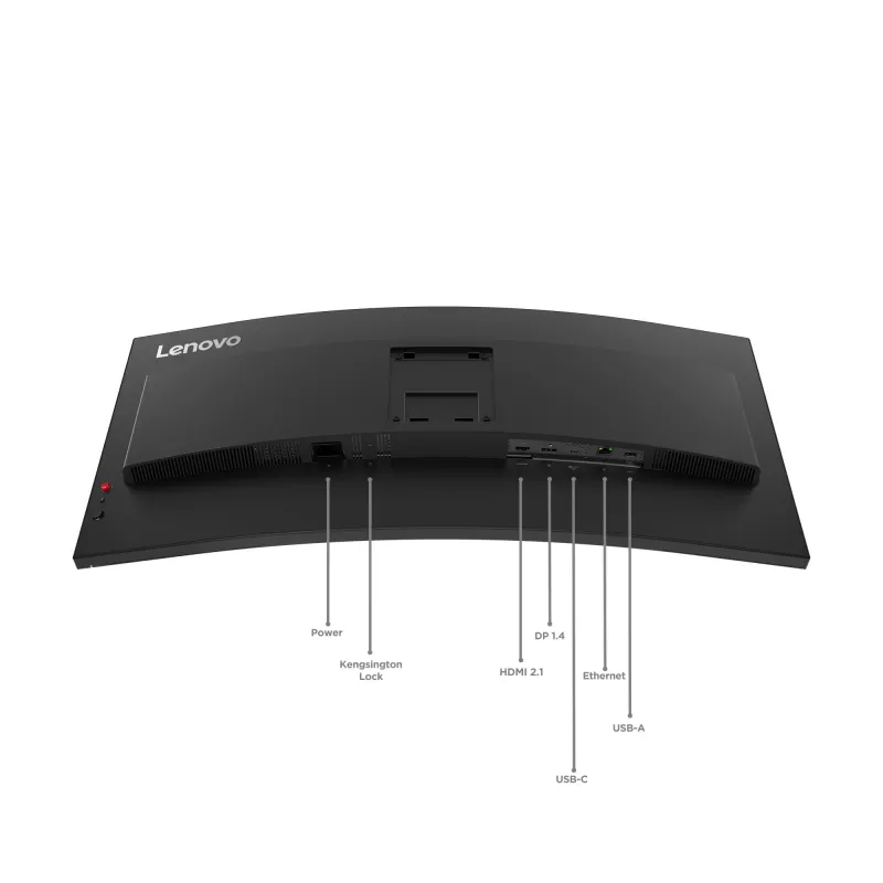 Lenovo ThinkVision T34WD-40 Monitor, 86.4 cm (34 inch), 3440 x 1440 pixels, Wide Quad HD, LED, 6 ms, Black