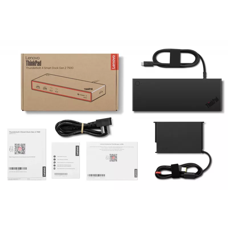 Lenovo ThinkPad Thunderbolt 4 Smart Dock Gen2 7500 Wired Black