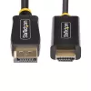 StarTech.com 3m DisplayPort to HDMI Adapter Cable, 4K 60Hz with HDR, DP to HDMI 2.0b, Active Video Converter, DisplayPort Desktop to HDMI Monitor