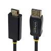 StarTech.com 2m DisplayPort to HDMI Adapter Cable with Gripping Connectors, 4K 60Hz, HDR, Uni-Directional DP to HDMI Video Converter, DP Desktop to HDMI Monitor