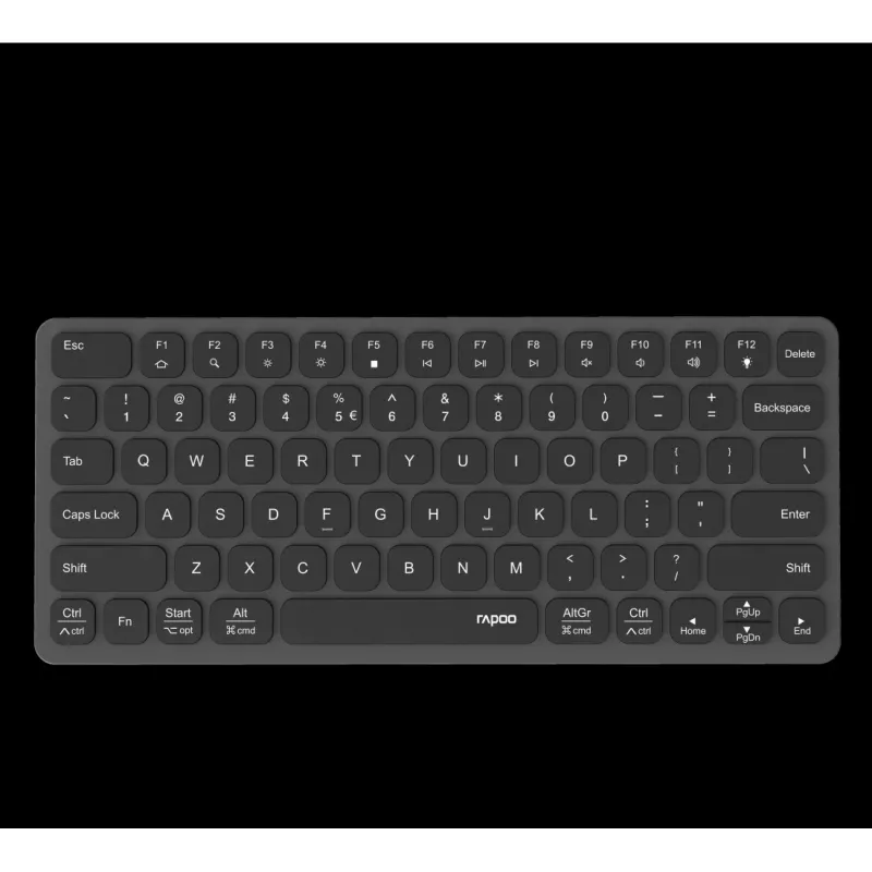 Rapoo UCK-6001 Ultra-Slim Keyboard with 8-in-1 USB-C Multiport Adapter, QWERTZ
