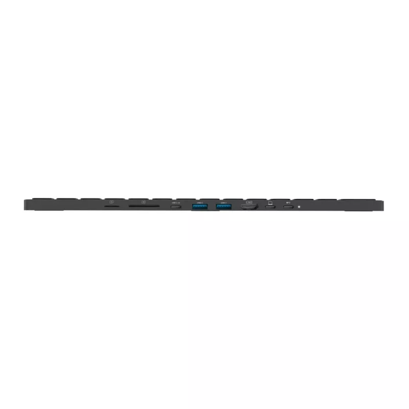 Rapoo UCK-6001 Ultra-Slim Keyboard with 8-in-1 USB-C Multiport Adapter, QWERTZ