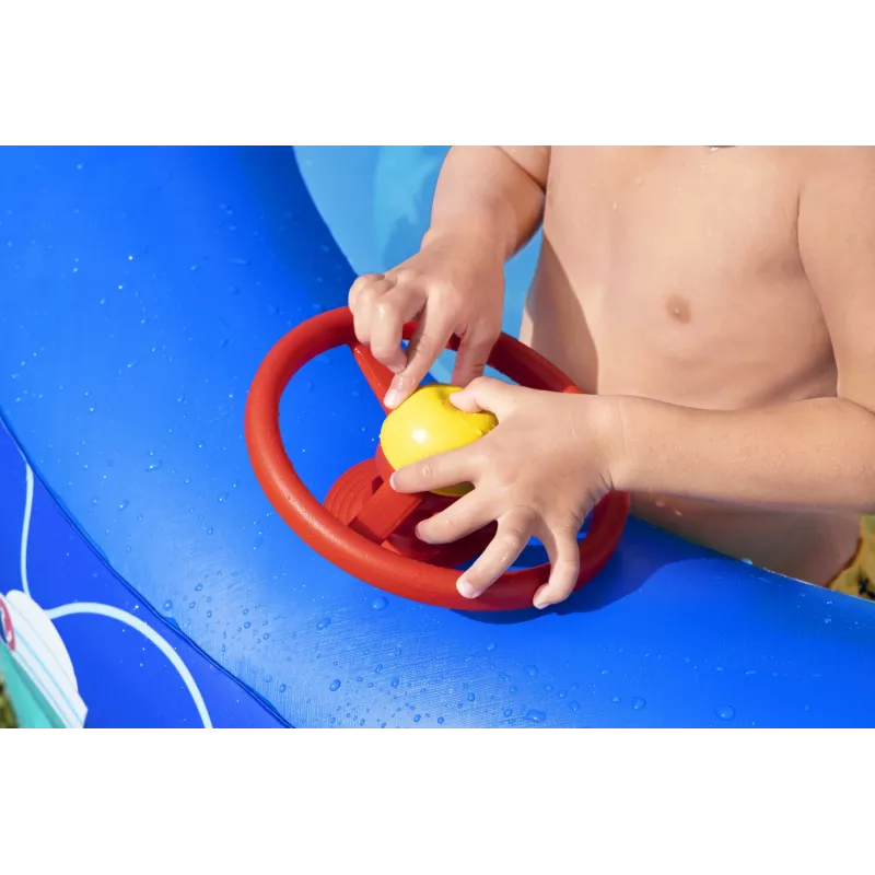 Bestway Sea Captain Inflatable Family Pool with UV Careful Sunshade