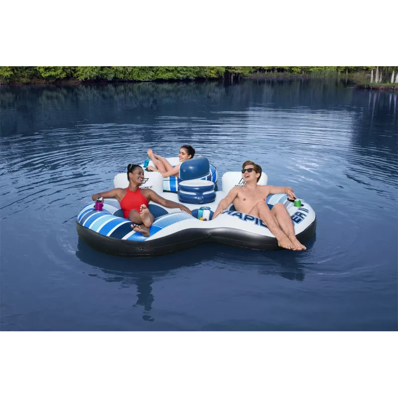 Bestway Hydro-Force Rapid Rider II Double River Tube, Multicolour, Floating tube, Pattern, Boy/Girl, 180 kg, 2 person(s)