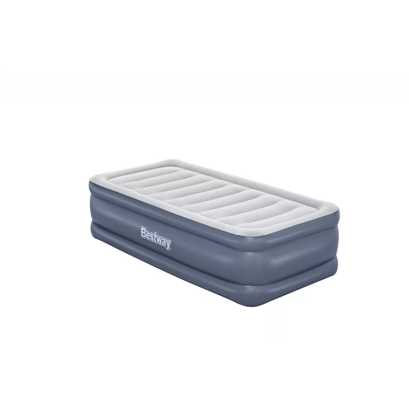 Bestway Tritech Air Mattress Twin with Built-in AC Pump and Antimicrobial Coating 1.91 m x 97 cm x 51 cm