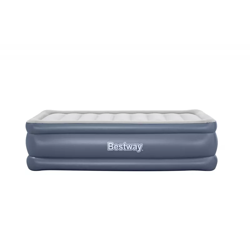 Bestway Tritech Air Mattress Twin with Built-in AC Pump and Antimicrobial Coating 1.91 m x 97 cm x 51 cm