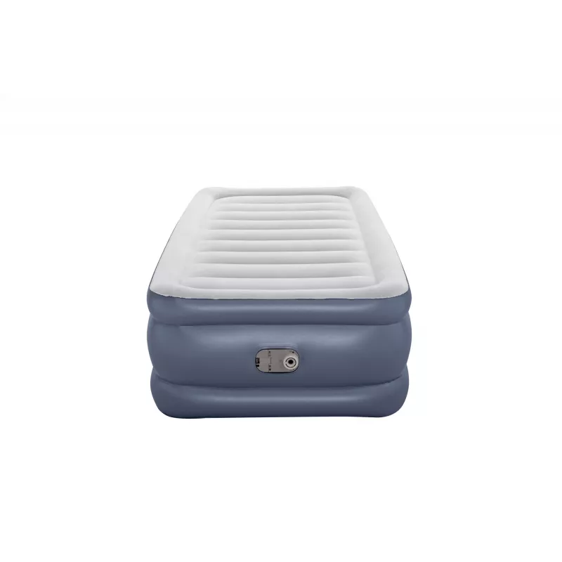 Bestway Tritech Air Mattress Twin with Built-in AC Pump and Antimicrobial Coating 1.91 m x 97 cm x 51 cm