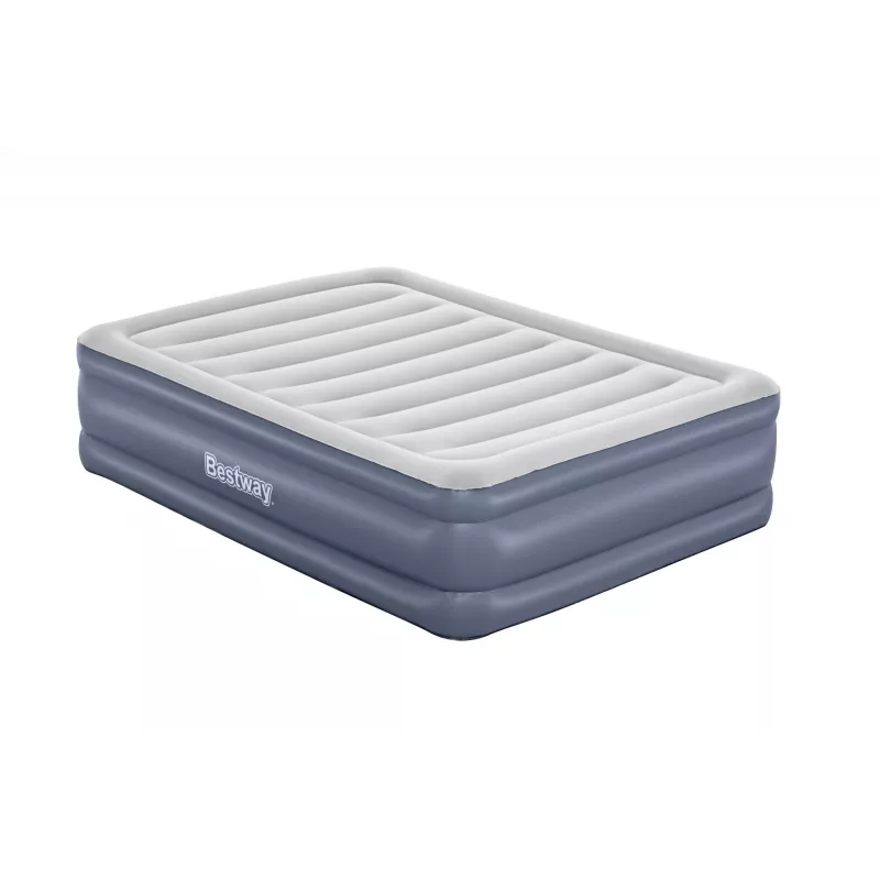Bestway Tritech Air Mattress Queen with Built-in AC Pump and Antimicrobial Coating 2.03 m x 1.52 m x 51 cm