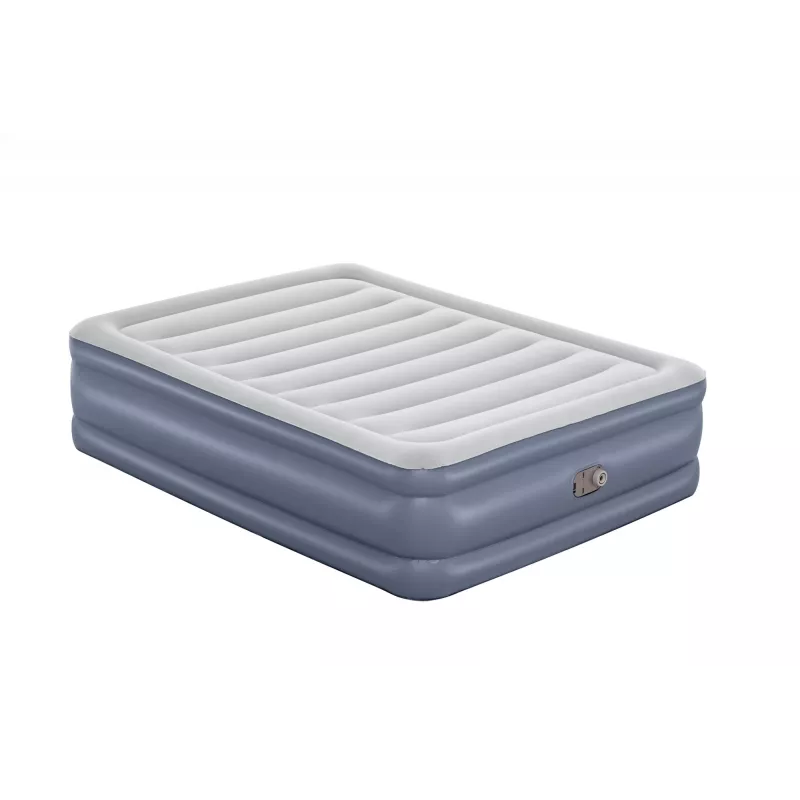 Bestway Tritech Air Mattress Queen with Built-in AC Pump and Antimicrobial Coating 2.03 m x 1.52 m x 51 cm