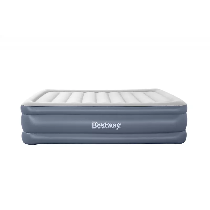 Bestway Tritech Air Mattress Queen with Built-in AC Pump and Antimicrobial Coating 2.03 m x 1.52 m x 51 cm