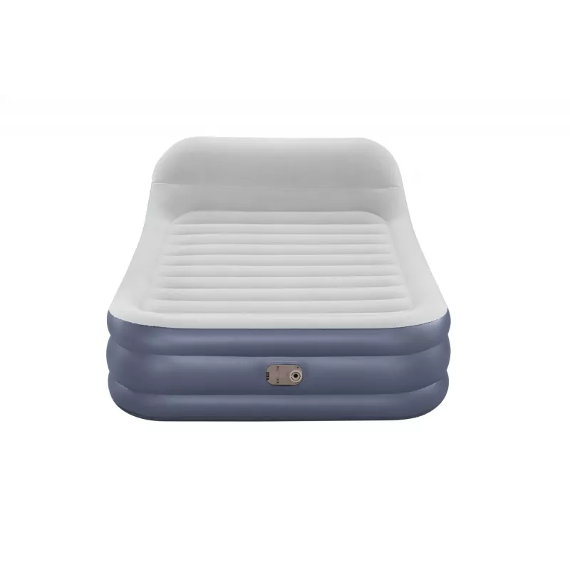 Bestway Tritech SleekFlow Headboard Air Mattress Queen with Built-in AC Pump and Antimicrobial Coating 2.26 m x 1.52 m x 84 cm