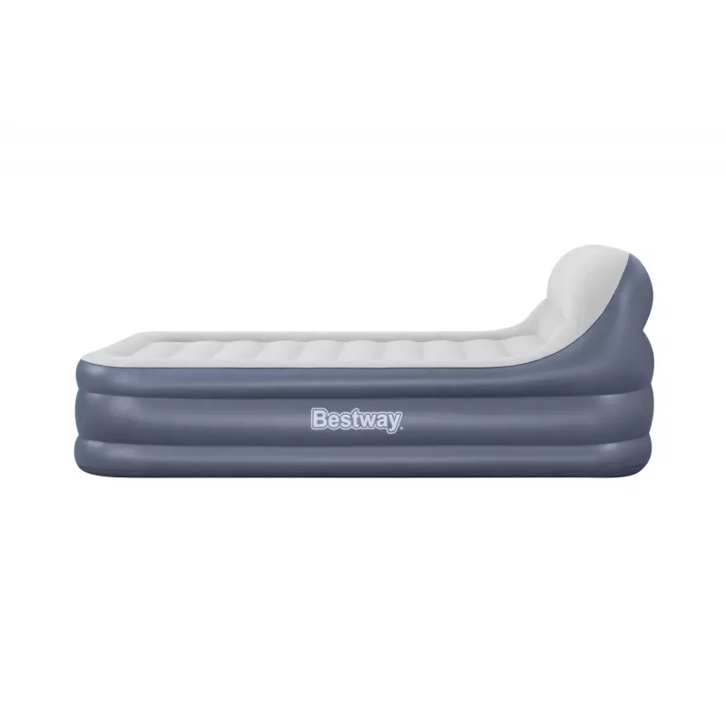 Bestway Tritech SleekFlow Headboard Air Mattress Queen with Built-in AC Pump and Antimicrobial Coating 2.26 m x 1.52 m x 84 cm