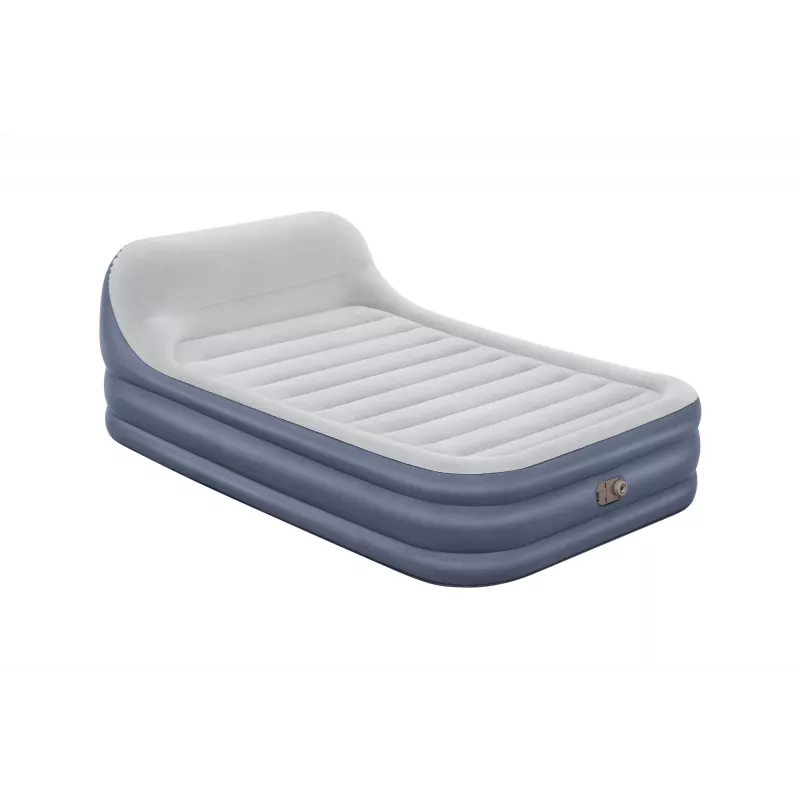 Bestway Tritech SleekFlow Headboard Air Mattress Queen with Built-in AC Pump and Antimicrobial Coating 2.26 m x 1.52 m x 84 cm
