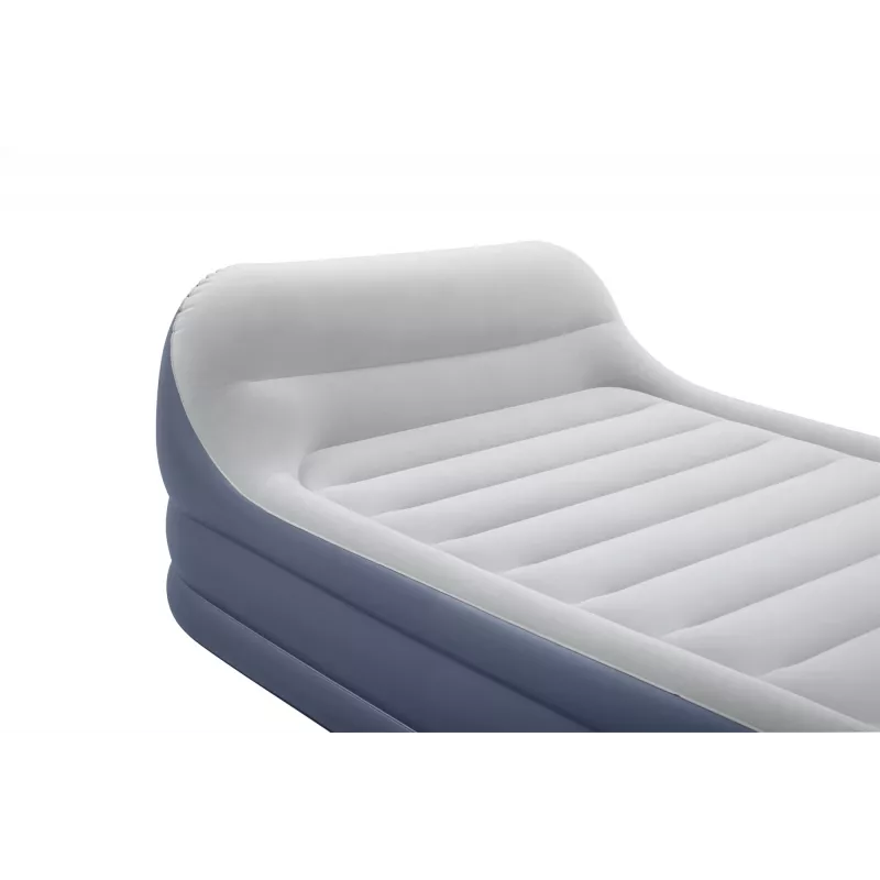 Bestway Tritech SleekFlow Headboard Air Mattress Queen with Built-in AC Pump and Antimicrobial Coating 2.26 m x 1.52 m x 84 cm